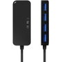 Aisens Hub USB 3.0 A106-0714 con 4 Puertos Negro, 60cm